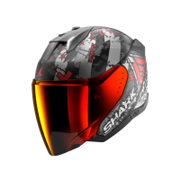 Shark Шлем Skwal I3 Jet Hellcat Mat Black/Chrome/Red в Волгограде