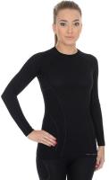 Brubeck Футболка женская Active Wool Черный в Волгограде