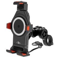 Extreme Style Мото держатель с беспроводной зарядкой anti-vibration R17W в Волгограде