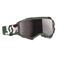 Scott Очки кроссовые Fury dark green/white silver chrome works в Волгограде