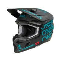 Oneal Шлем кроссовый 3Series Static черный/бирюзовый в Волгограде