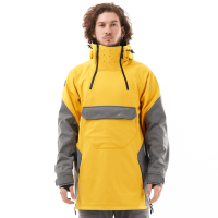 Dragonfly Куртка-анорак сноубордическая Uktus Man Yellow - Grey в Волгограде