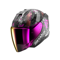 Shark Шлем Skwal I3 Jet Hellcat Mat Black/Chrome/Violet в Волгограде