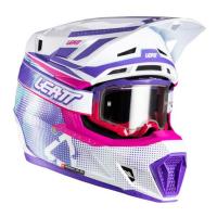 Leatt Шлем кроссовый  7.5 V26 Purple + очки Velocity 4.5 в Волгограде