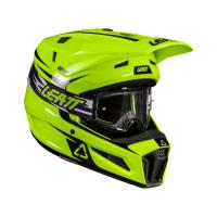 Leatt Шлем кроссовый детский 3.5 V26 Neon Yellow + очки Vizion 3.5 в Волгограде