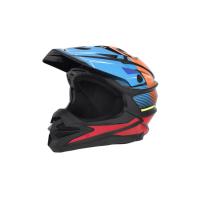 Desment Шлем кроссовый Raptor Black-Blue-Orange graphic в Волгограде