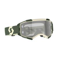 Scott Очки кроссовые Fury LS kaki green/light sensitive grey works в Волгограде