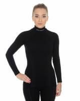 Brubeck Футболка женская дл.рукав Wool Merino 78% Черный в Волгограде