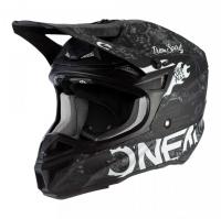 Oneal Шлем кроссовый 5Series Polyacrylite Черный/Белый в Волгограде
