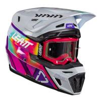 Leatt Шлем кроссовый 8.5 Pinata Teal V26 + очки Velocity 5.5 в Волгограде