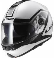 LS2 Мотошлем снегоходный FF325 Strobe Electric Snow Civik Черный/Белый в Волгограде
