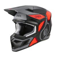 Oneal Шлем кроссовый 3Series Vision Серый/Красный в Волгограде