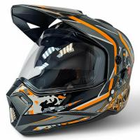 AIM Шлем кросс/эндуро JK802S Orange/Grey/Black в Волгограде