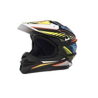 Desment Шлем кроссовый Raptor White-Yellow-Blue graphic в Волгограде