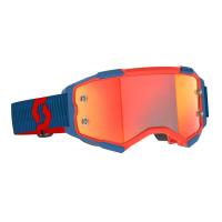Scott Очки кроссовые Fury dark blue/neon red/orange chrome works в Волгограде