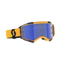 Scott Очки кроссовые Fury dark yellow/dark blue/blue chrome works в Волгограде