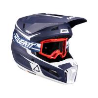 Leatt Шлем кроссовый 3.5 V26 Blue + очки Vizion 3.5 в Волгограде