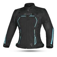 Dimox Мотокуртка текстиль Margo Women Black/Turquoise в Волгограде