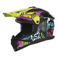 LS2 Шлем MX708 Fast II Gorilla фиолетово-желтый в Волгограде