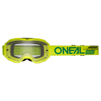Oneal Маска кроссовая B-10 Solid V.24, желтый, прозрачные линзы Antifog, с защитой от уф лучей в Волгограде