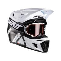 Leatt Мотошлем 9.5 Carbon-White + очки Velocity 6.5 V26 в Волгограде