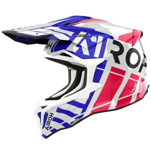 Airoh Мотошлем Strycker Brave Blue/Red Gloss в Волгограде
