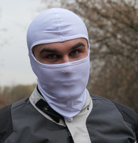 MotoLike Подшлемник Хлопок/Эластан Белый в Волгограде