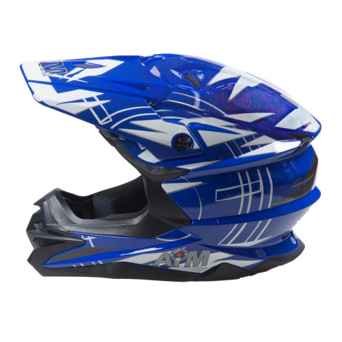 AiM Шлем кроссовый JK803S Blue/White в Волгограде